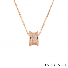 Bvlgari Bvlgari Rose Gold Diamond Pendant CL856300